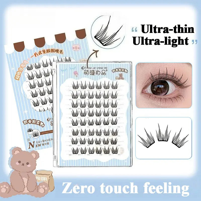 Manga Eyelashes: Ultra-Thin DIY Segmented Lashes Without Glue