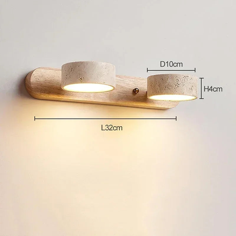 Wabi Sabi Round LED Wall Light for Home Decoration & Mirrors