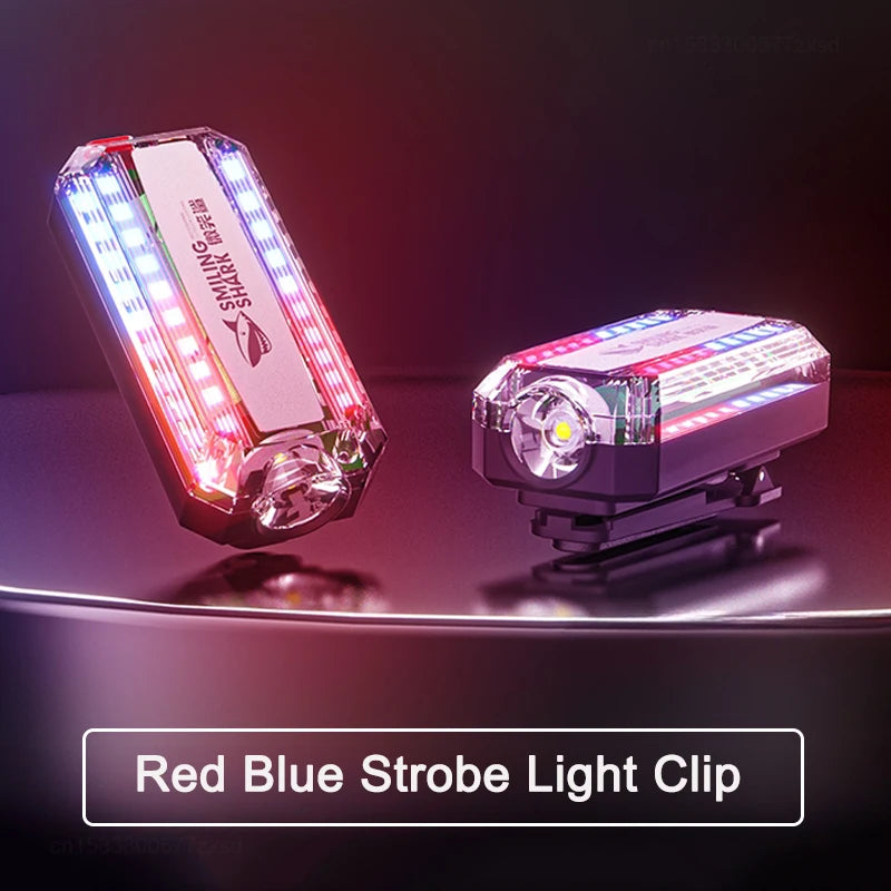 Rechargeable Strobe Light LED Flashlight with Shoulder Clip - JD007