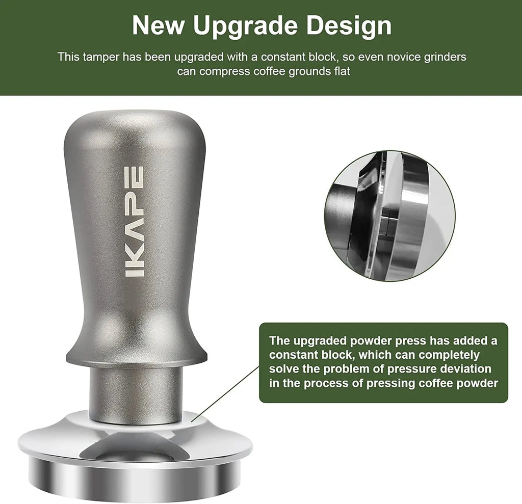 IKAPE V3 Espresso Tamper - Premium Stainless Steel Barista Tool