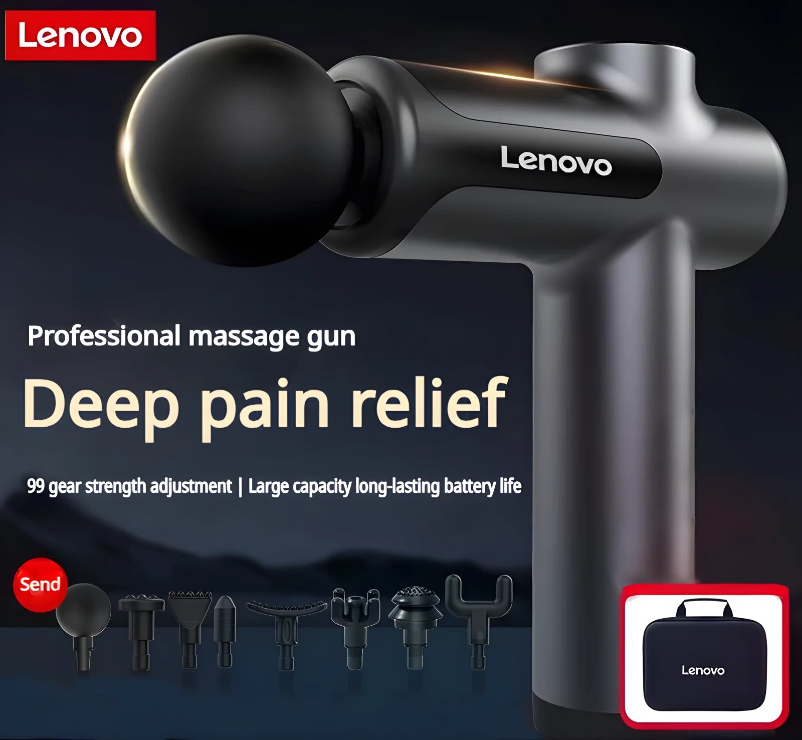 Lenovo Deep Tissue Massage Device for Muscle Relief & Relaxation