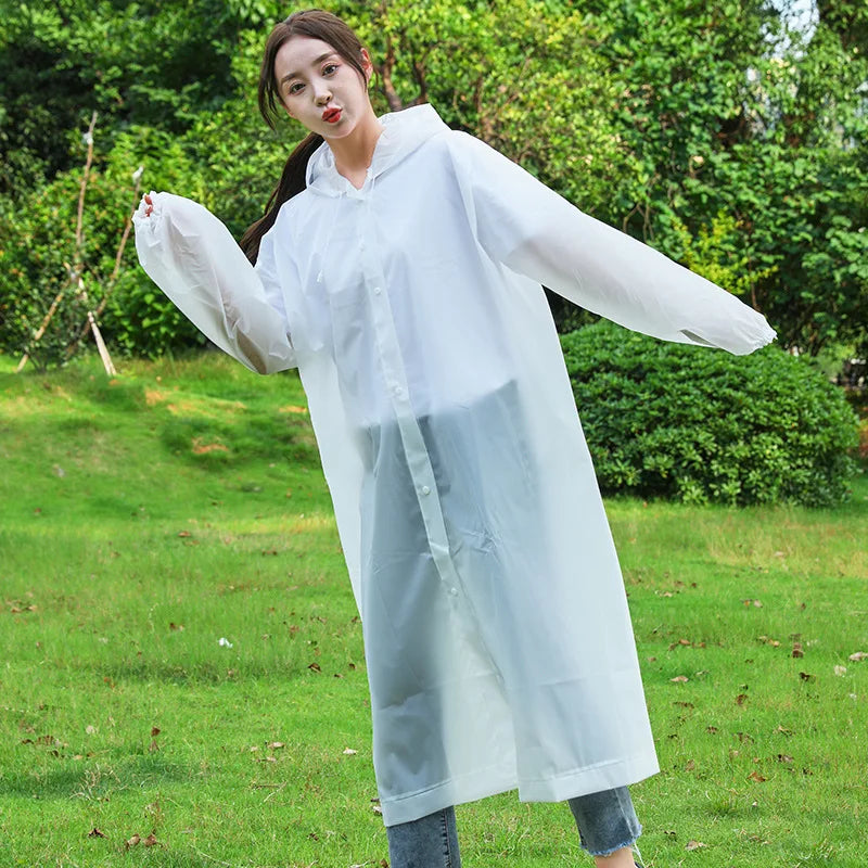 EVA Rain Suit Poncho - Waterproof & Windproof Travel Raincoat