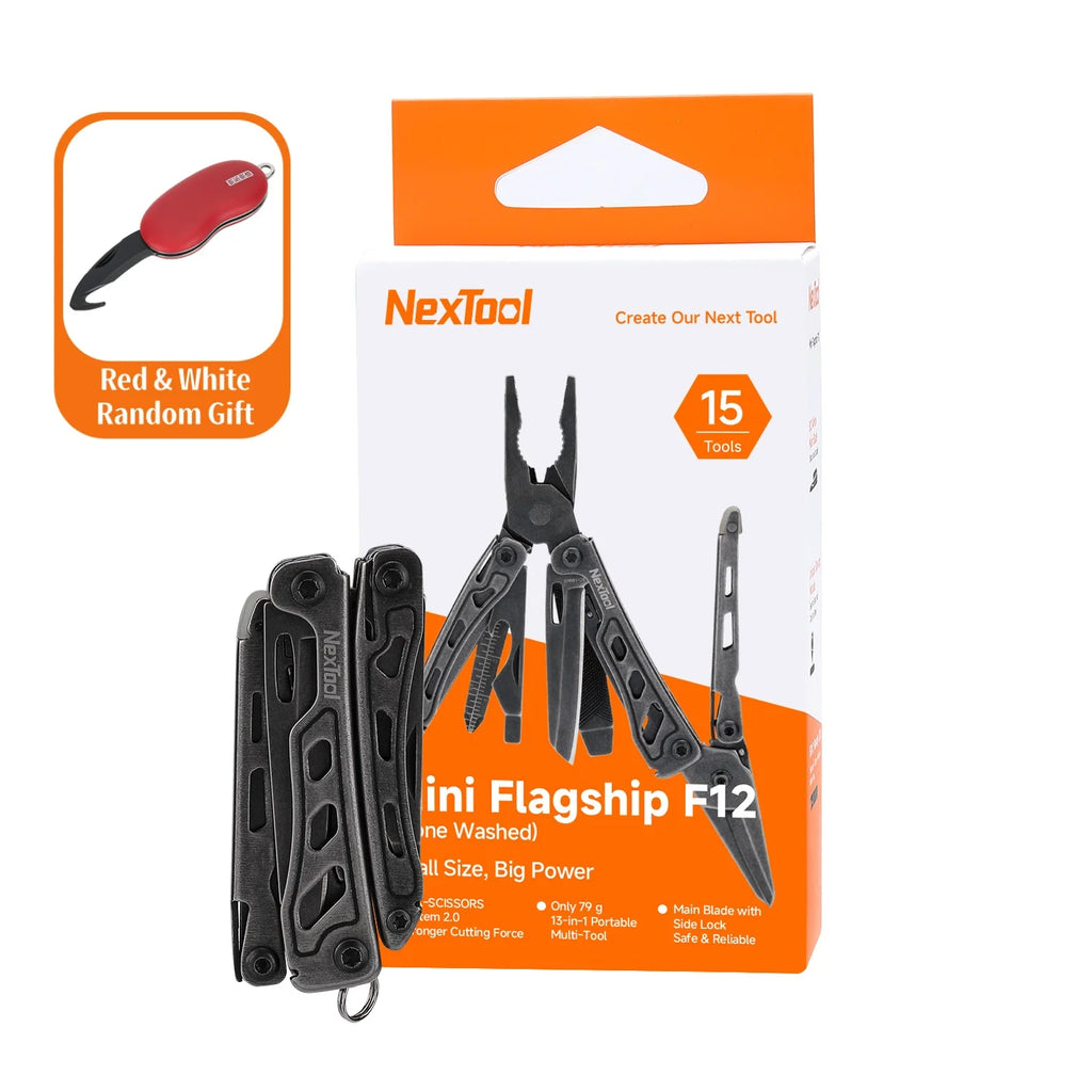 NexTool Mini Flagship F12: 15-in-1 EDC Multi Tool - Compact & Versatile