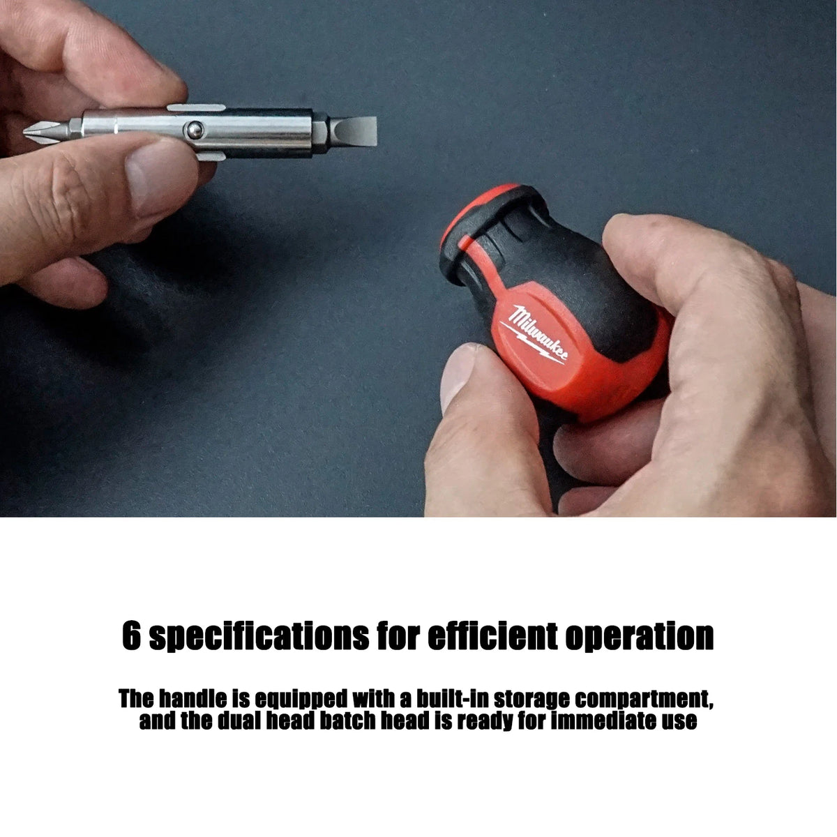 Milwaukee 6-in-1 Multifunctional Screwdriver for Precision Tool Maintenance