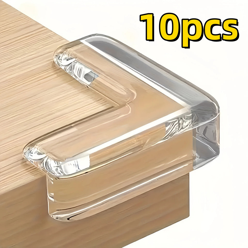 10 Premium Transparent Silicone Corner Protectors for Safe Home Edges