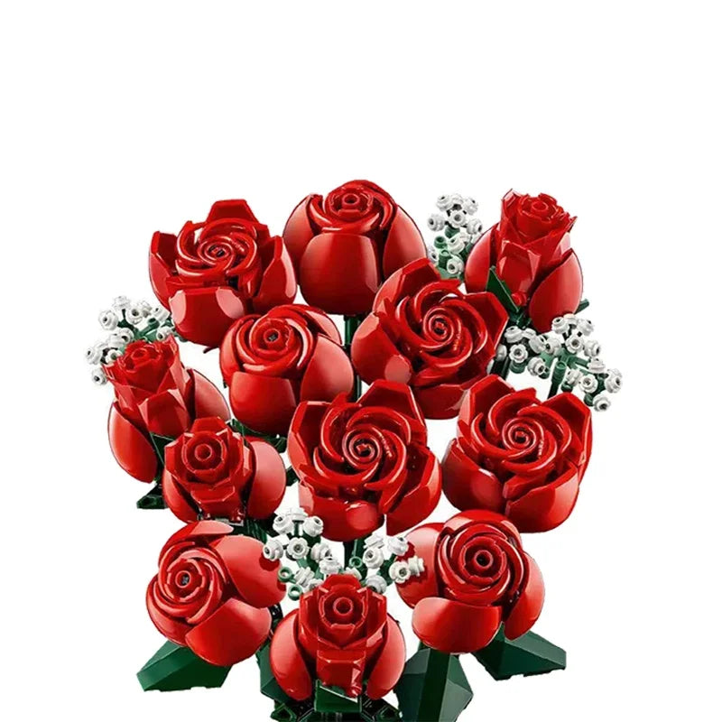 Creative 8-Bouquet Set: Eternal Roses, Orchids & Succulents for Kids