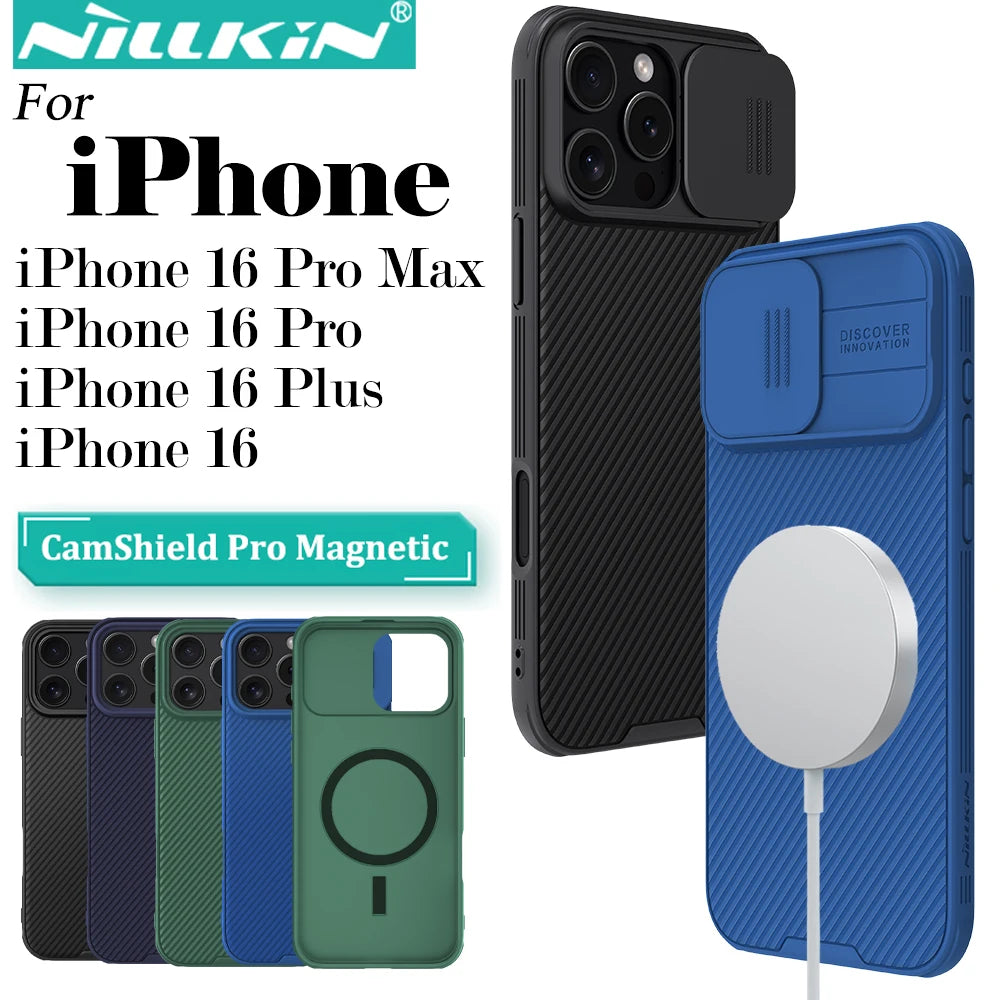 Nillkin CamShield Pro Magnetic Case for iPhone 16 - Ultimate Protection