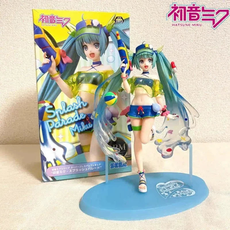 Hatsune Miku Summer Fun PVC Figure with Water Theme - 22cm