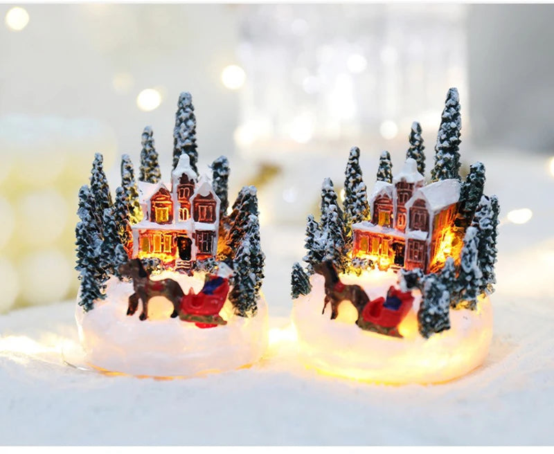 Enchanting Christmas House LED Night Light - Perfect Holiday Decor