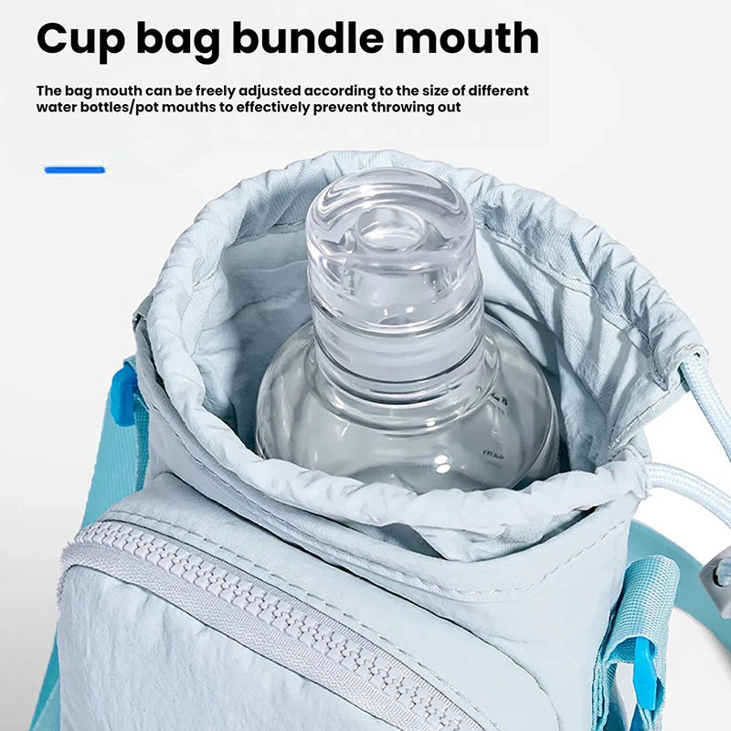 Adjustable Water Bottle Carrier Bag with Phone Pocket - Outdoor Ready