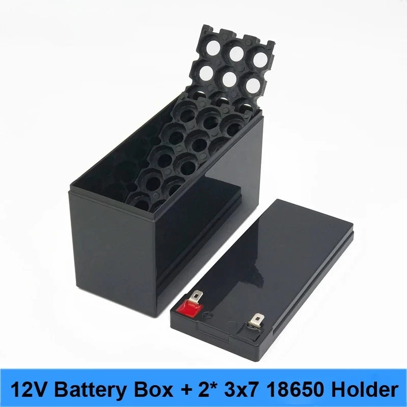 Turmera 12V Battery Storage Box for 18650 Lithium Cells - 3S BMS