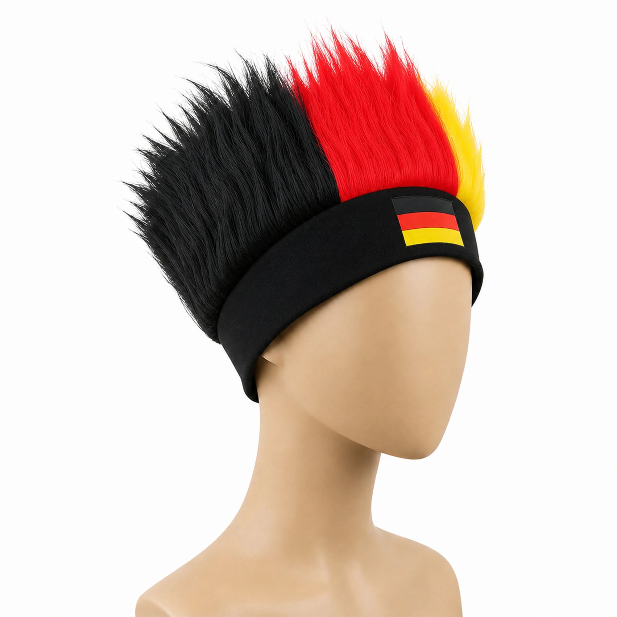 Ultimate World Cup Fan Wig - Vibrant National Flag Colors