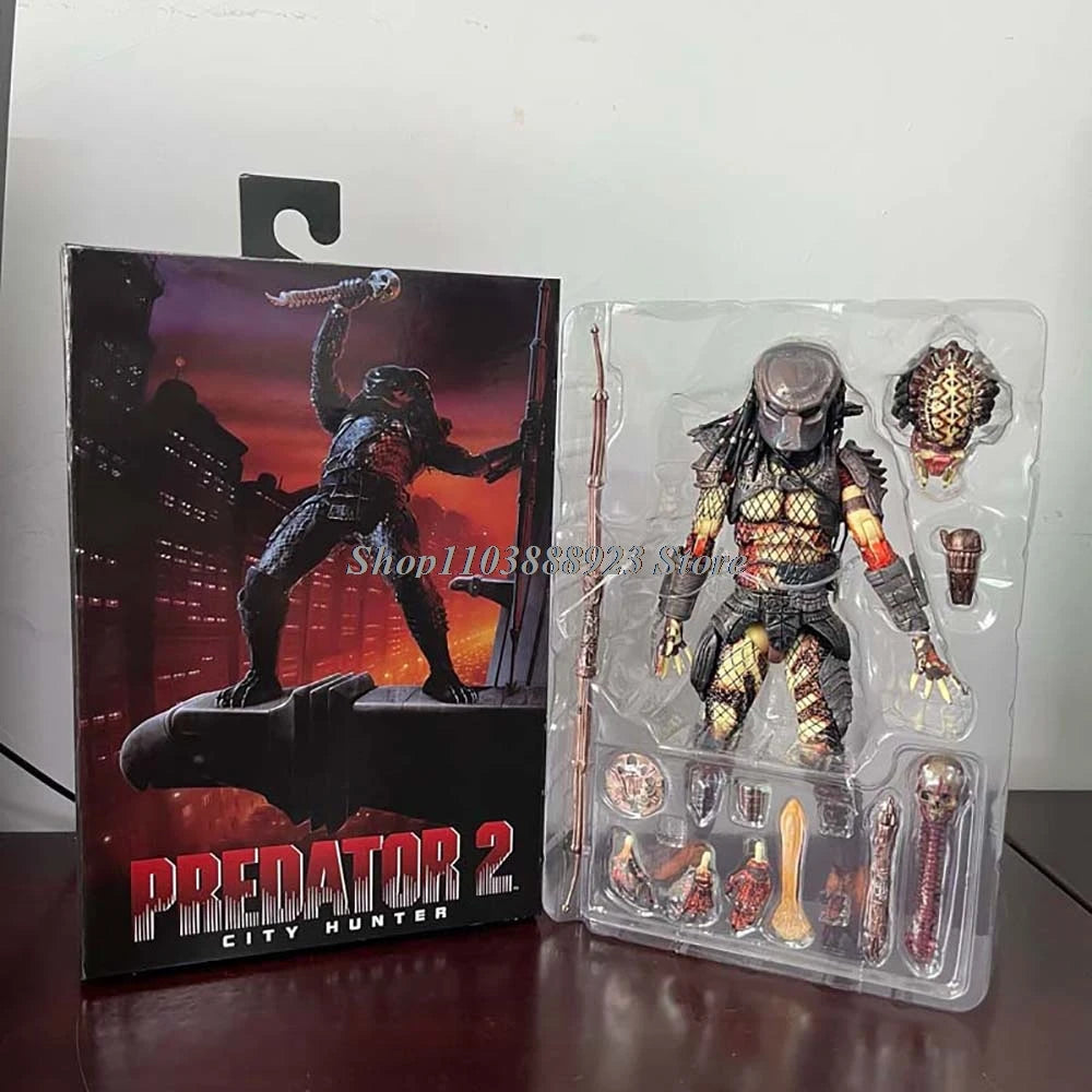 Ultimate Jungle Hunter Predator Alien Figure - Shaman Elder Model Toy