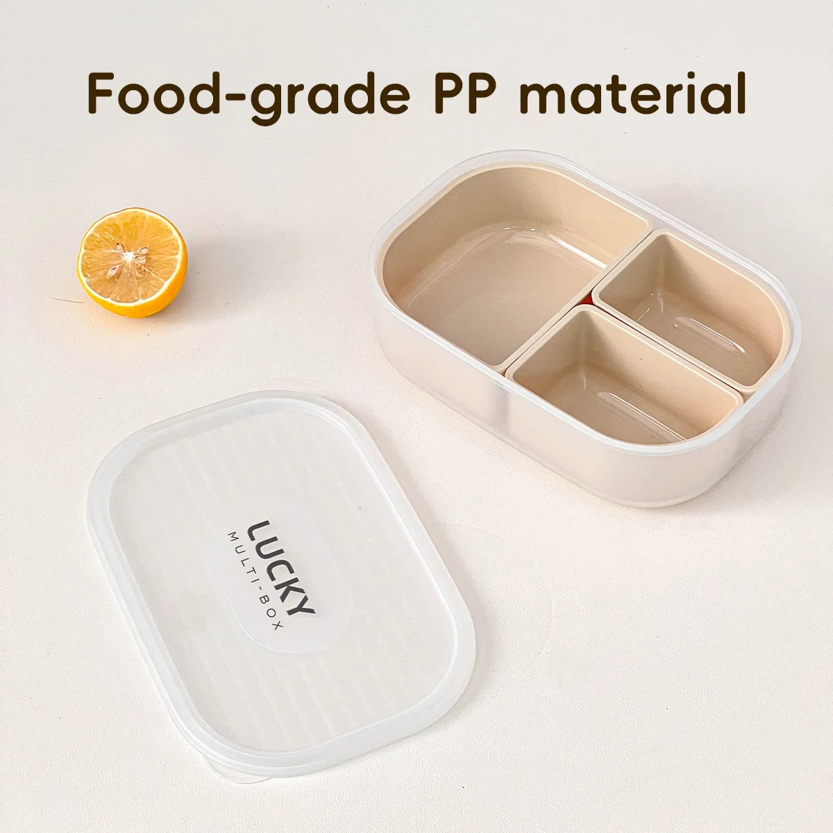 3-Compartment Food Storage Box for Fresh Keeping | Kitchen Organizer