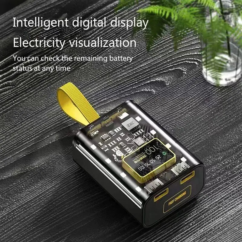 DIY 3x18650 Power Bank Case with Dual USB Charge & LED Night Light