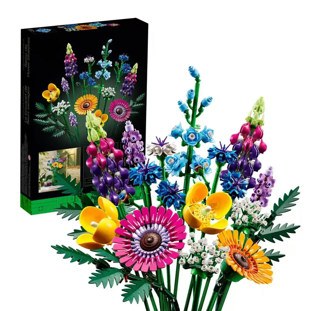 Eternal Flowers Bouquet Building Block Set - Creative Plant Decor