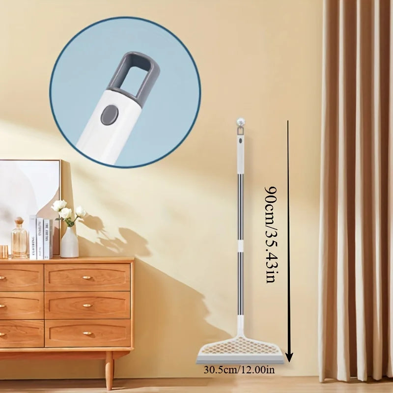 Magic Broom with Detachable Head & Double-Sided Silicone Scraper