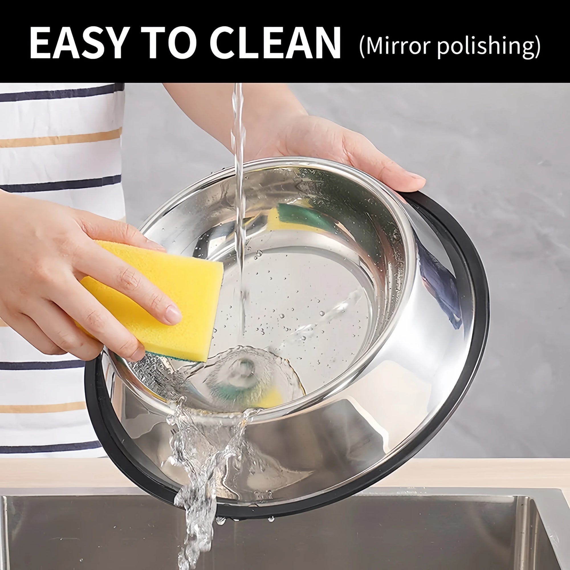 Durable Stainless Steel Pet Feeding Bowl - Easy to Clean & Maintain