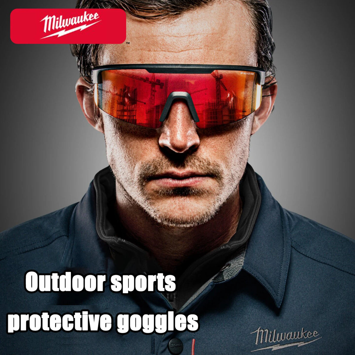 Milwaukee Outdoor Safety Goggles - Windproof & UV Resistant Eyewear