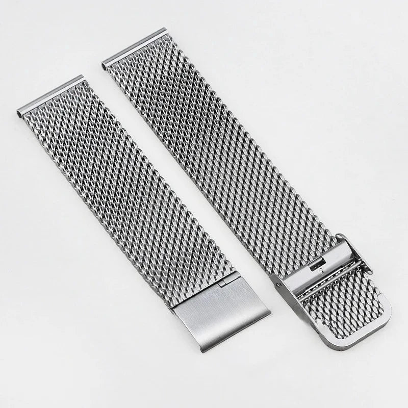 Universal Milanese Watchband - 18mm to 24mm Stainless Steel Strap
