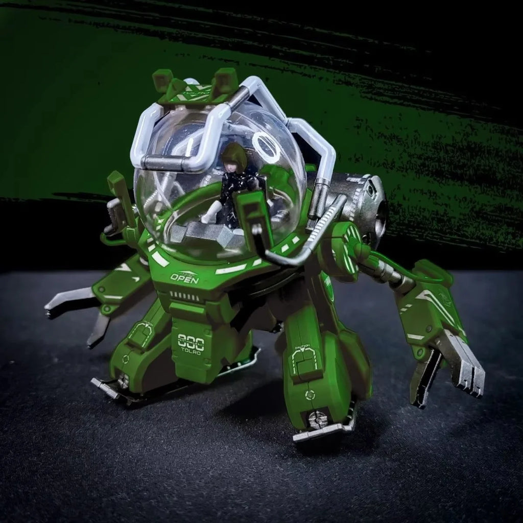 Hg 1/144 Tolro-800 Construction Robot Model Action Figure - Army Green