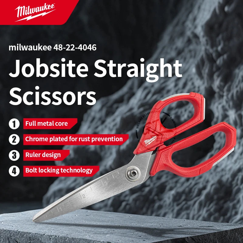 Milwaukee Industrial-Grade Stainless Steel Multi-Purpose Scissors