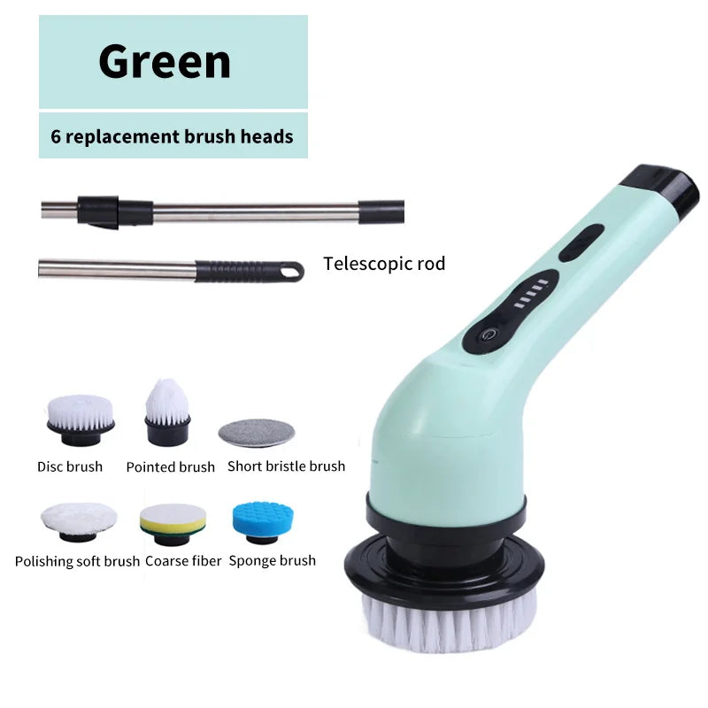 9-in-1 Electric Spin Scrubber | Effortless Multi-Surface Cleaning