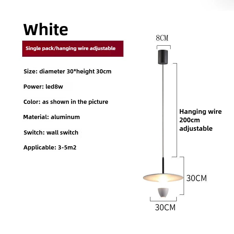 Nordic LED Pendant Light - Modern UFO Design for Stylish Spaces
