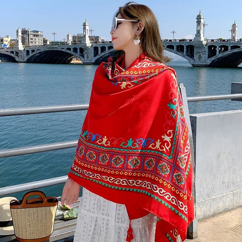 28 Stylish Travel Beach Shawls | 90x180cm Sunscreen Scarfs for Women