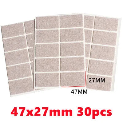 3mm Thick Felt Chair Leg Pads - Mute & Non-Slip Furniture Protectors