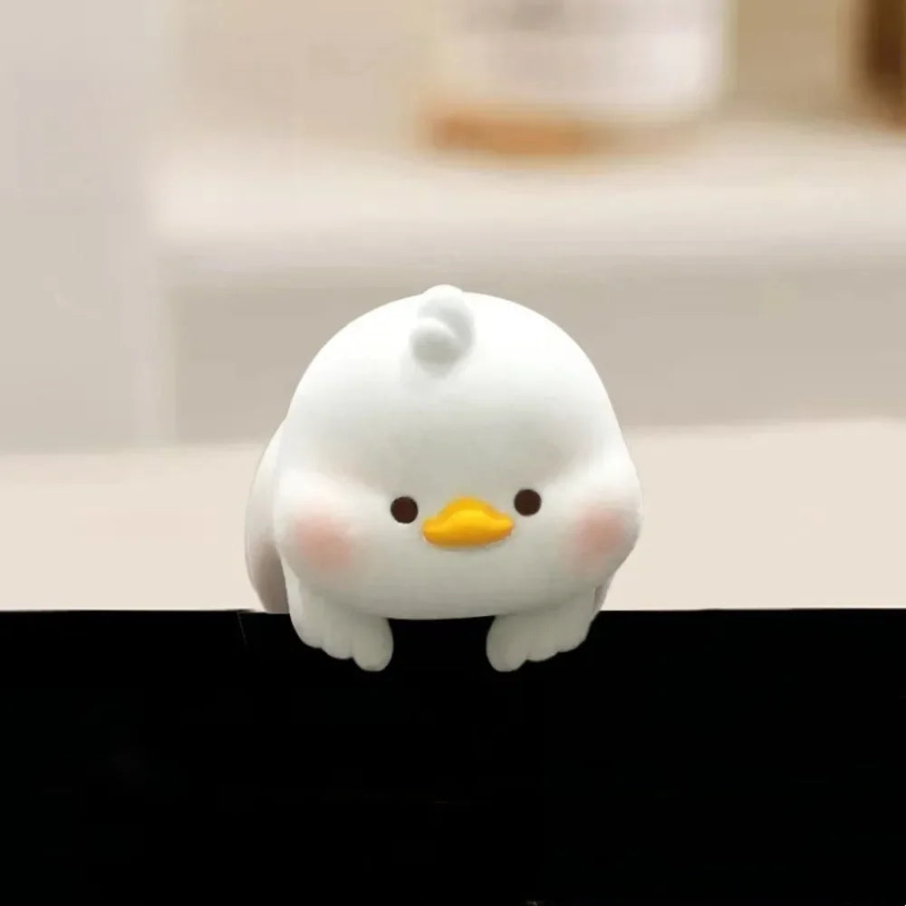 Cute Animal Computer Monitor Decor - Fun Desk Ornaments