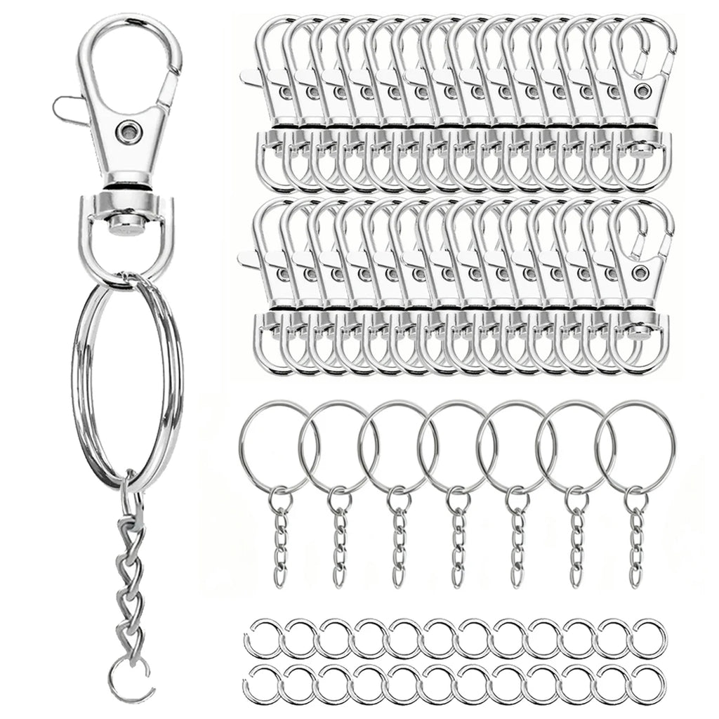Zinc Alloy Keychains with Lobster Clasp for DIY Crafts & Bag Accessories