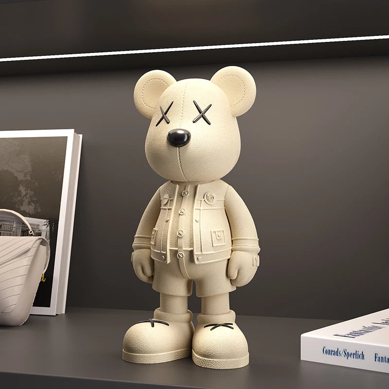 Charming Cartoon Bear Figurine - Perfect for Home Decor & Collectors