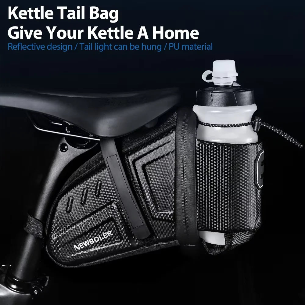 Waterproof Bicycle Saddle Bag - Reflective MTB Road Bike Accessory