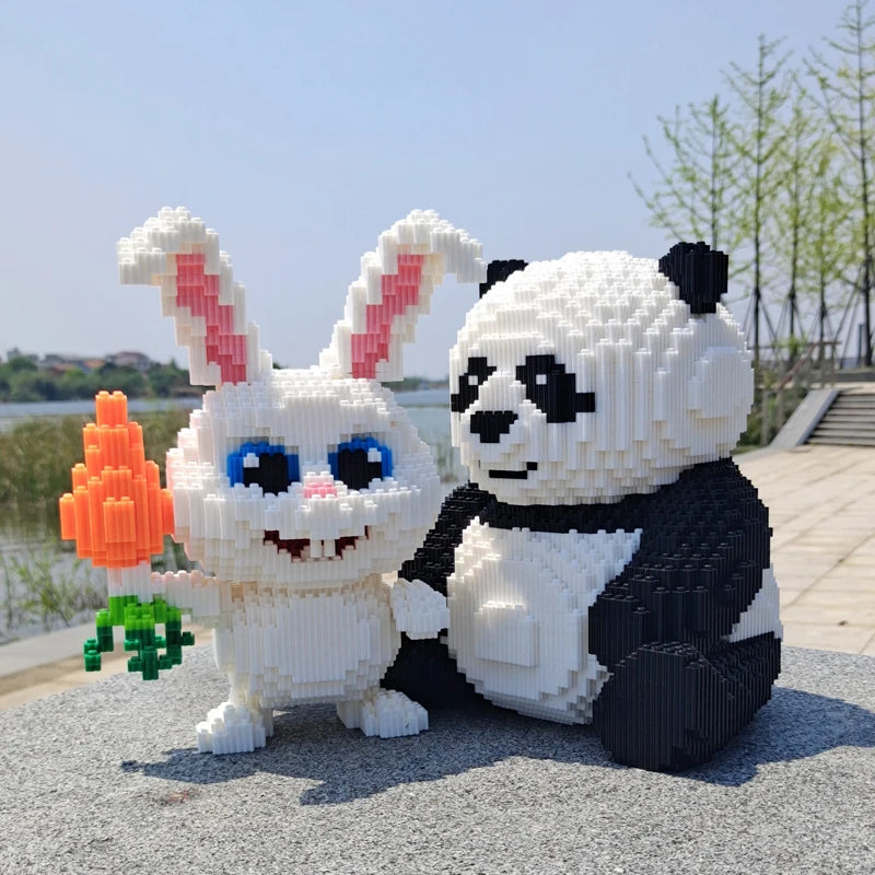 Creative Giant Panda Block Set - 3D Assembly Toy for All Ages