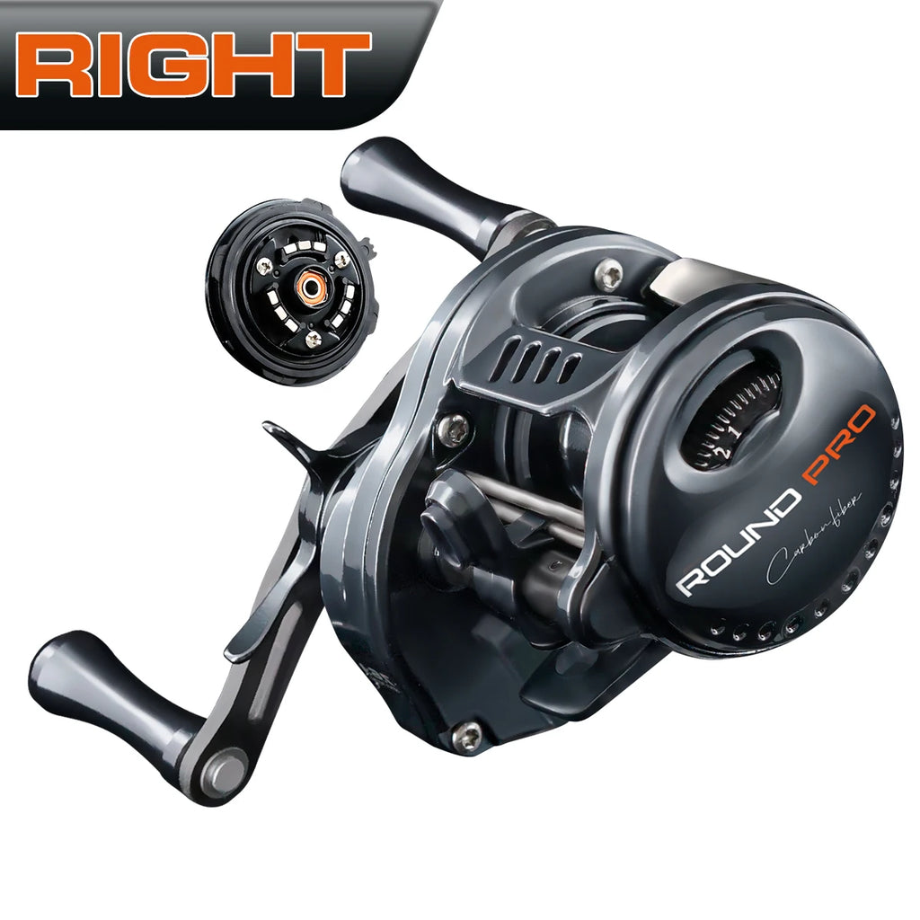 SEASIR Ultralight Carbon Fiber Baitcasting Fishing Reel 7.6:1 Drag