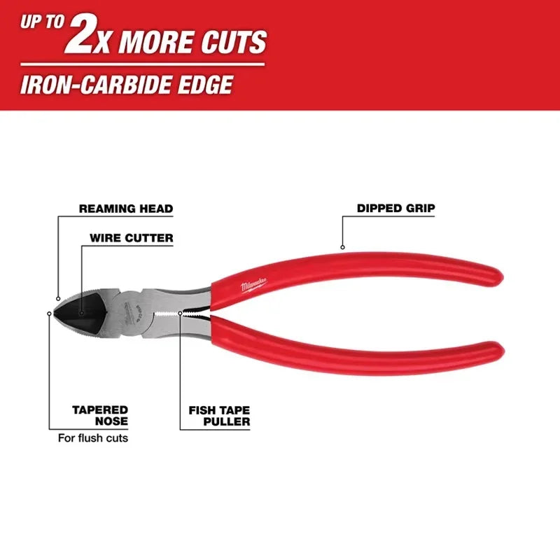 Milwaukee 8-Inch Diagonal Cutting Pliers - Durable & Precise