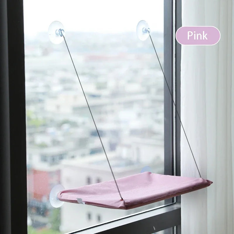 Cat Window Hammock - Washable Suction Shelf Bed for Feline Relaxation
