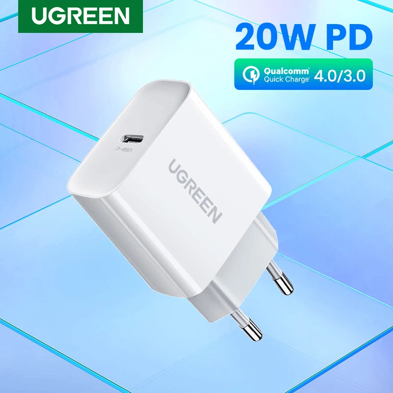 UGREEN 20W USB-C Fast Charger for Quick Device Charging