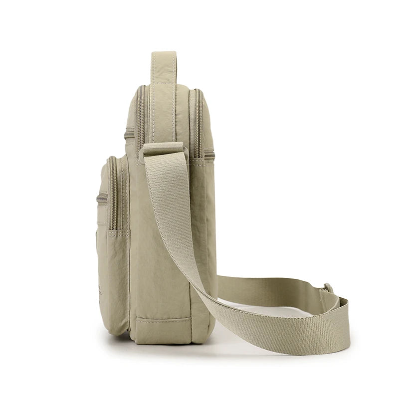 Stylish Men's Crossbody Bag with Bottle Pocket for Travel & Leisure