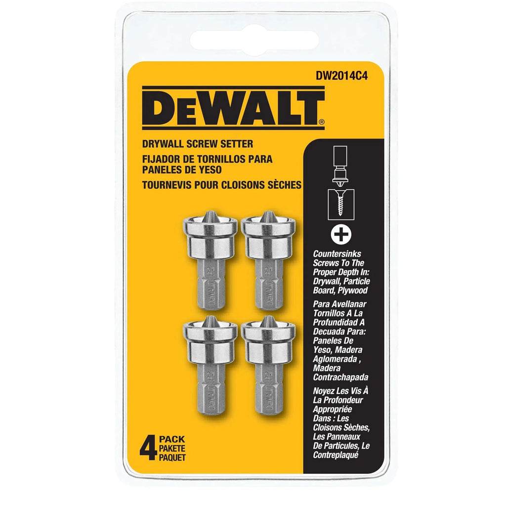 DEWALT Drywall Screw Setter - 4-Piece Durable Tool Set