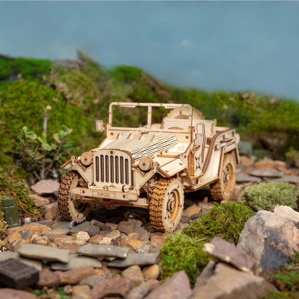 Robotime 3D Wooden Classic Car Model Building Kit - Vintage Design