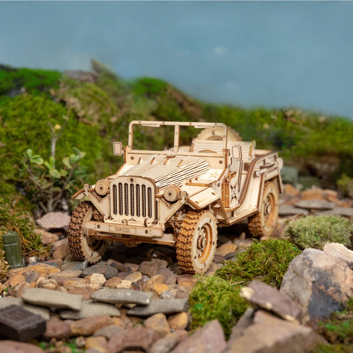 Robotime 3D Wooden Classic Car Model Building Kit - Vintage Design