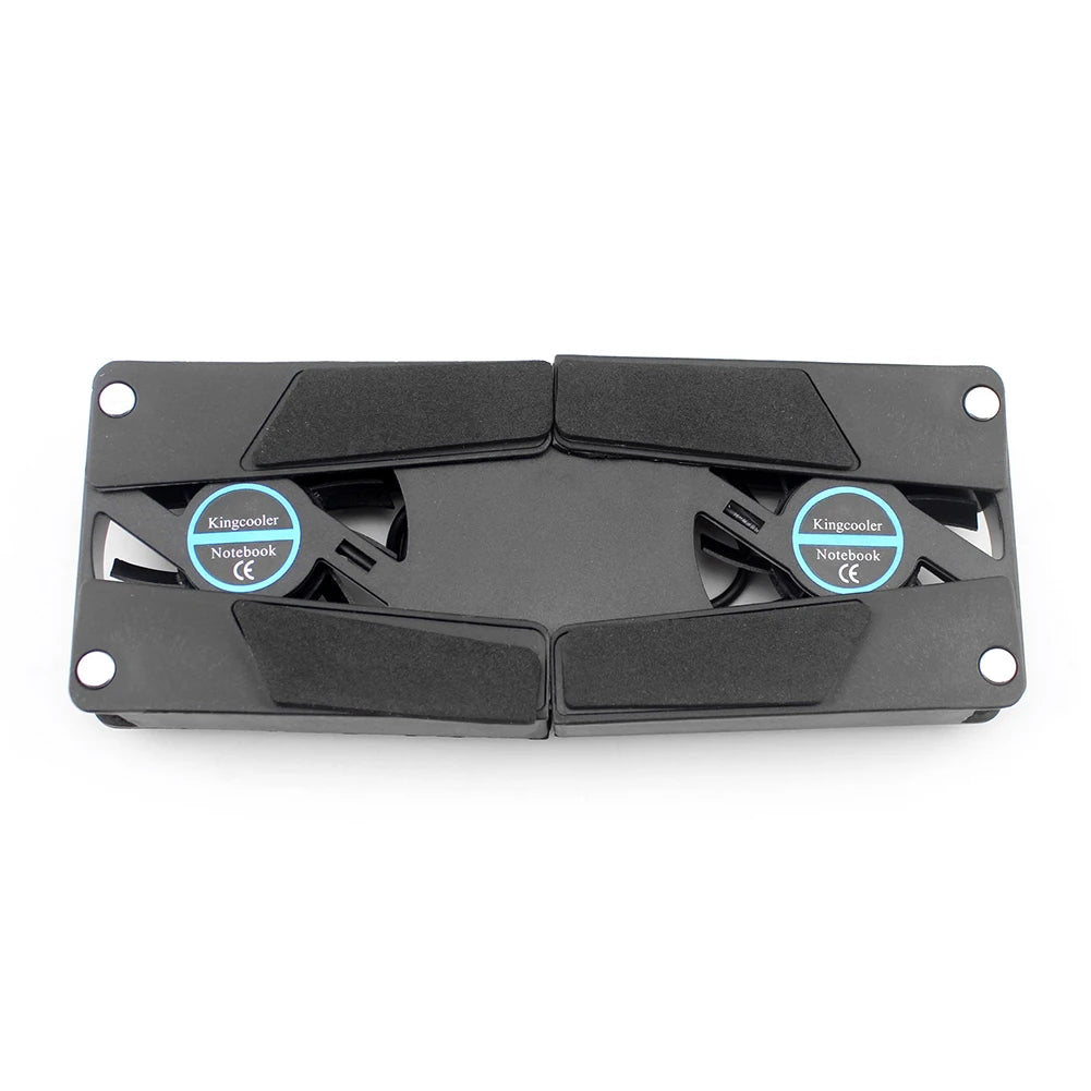 USB-Powered Laptop Cooling Pad with Dual Fans - Portable & Foldable