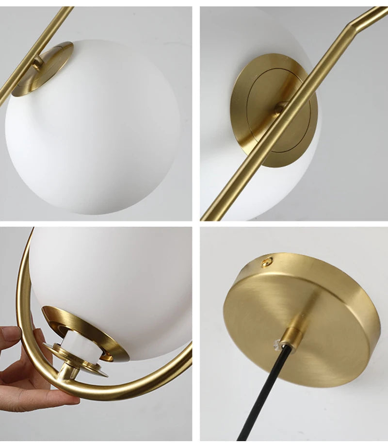 Modern Glass Ball Pendant Light for Dining & Kitchen - Ramalho
