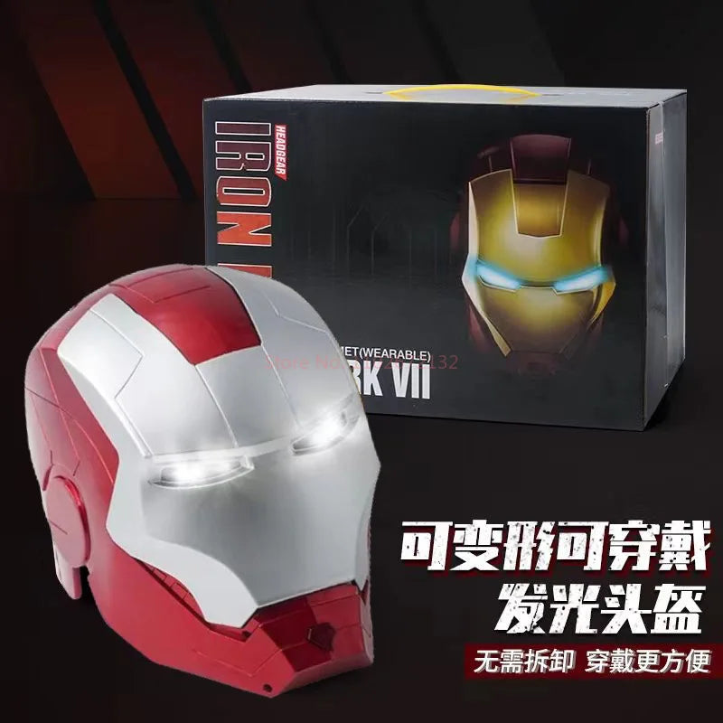 Electric Voice Helmet with LED Eyes - Cosplay Accessory