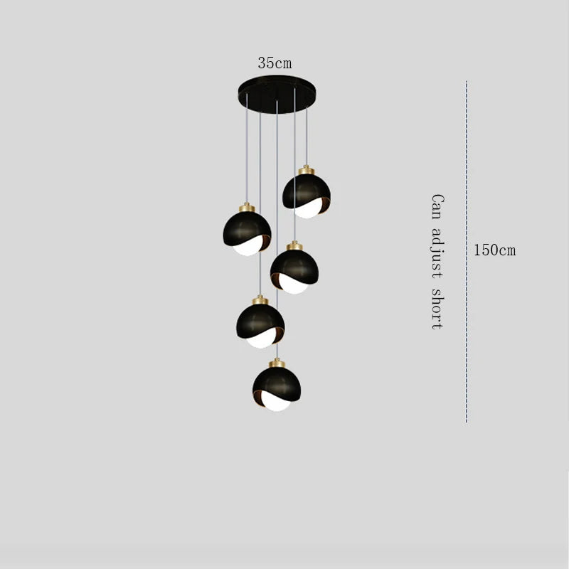Modern Glass Ball LED Pendant Lamp for Dining & Bedroom Decor