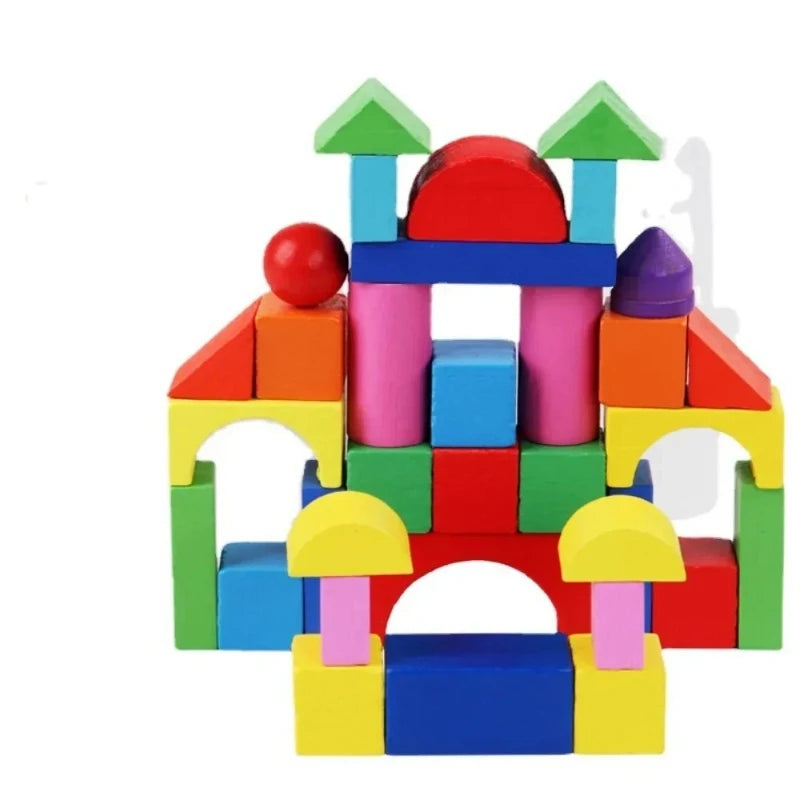 Montessori 34PCS Geometric Puzzle Toy - Fun Learning Blocks for Kids