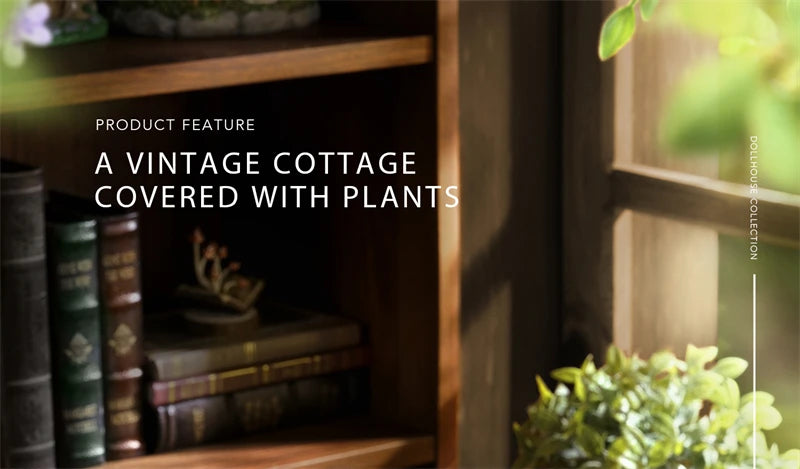 DIY Fairy-Tale Wonderhouse Wooden Miniature Dollhouse Kit with Furniture