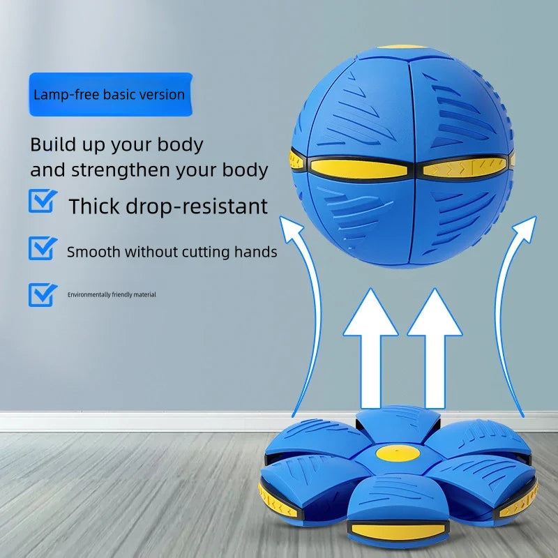 Datgo Blue Flying Saucer Ball - Fun Outdoor Toy for Kids & Adults